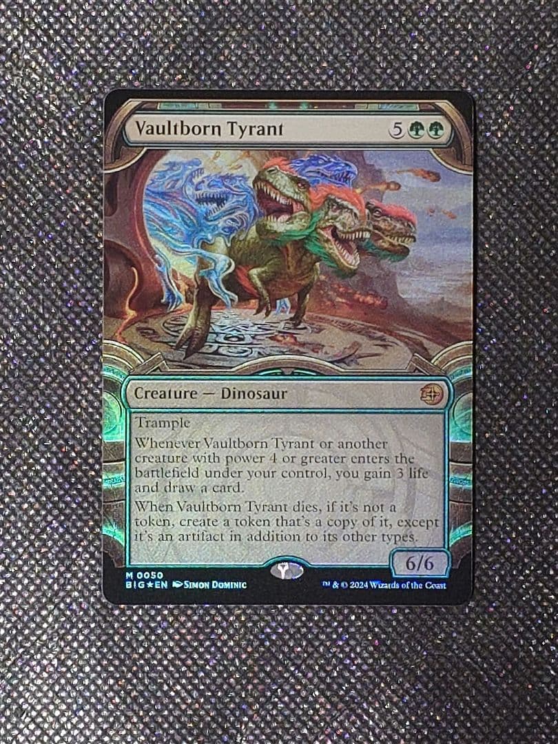 MTGマジックザギャザリング 宝物庫生まれの暴君 英語版ショーケースfoil1枚