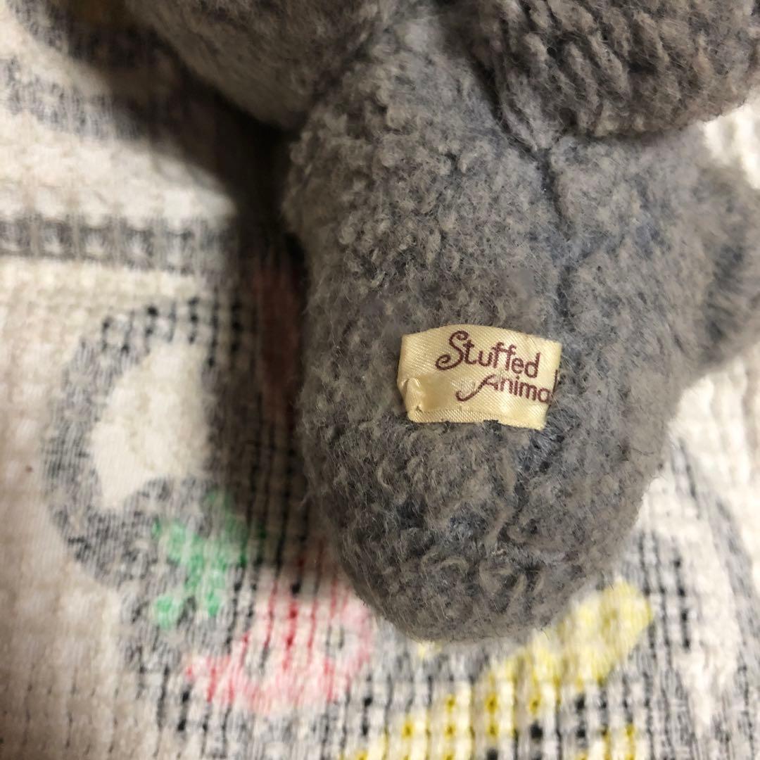 昭和レトロ　ヴィンテージ ぬいぐるみの三英　ウサギ＆クマ　ぬいぐるみ　中古品