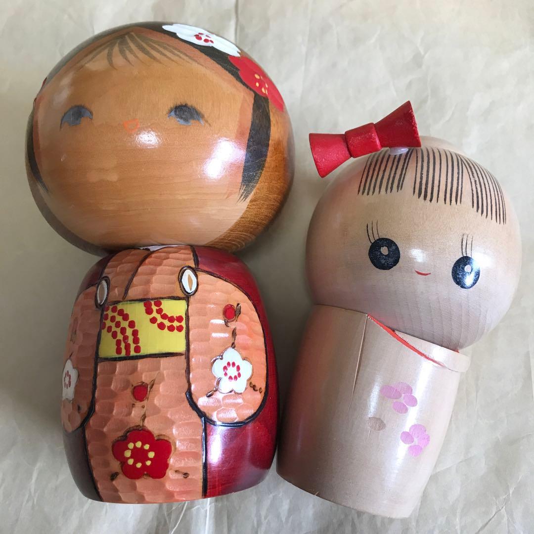 こけしセット民芸品　置物　日本　人形　伝統工芸品　インテリア こけし