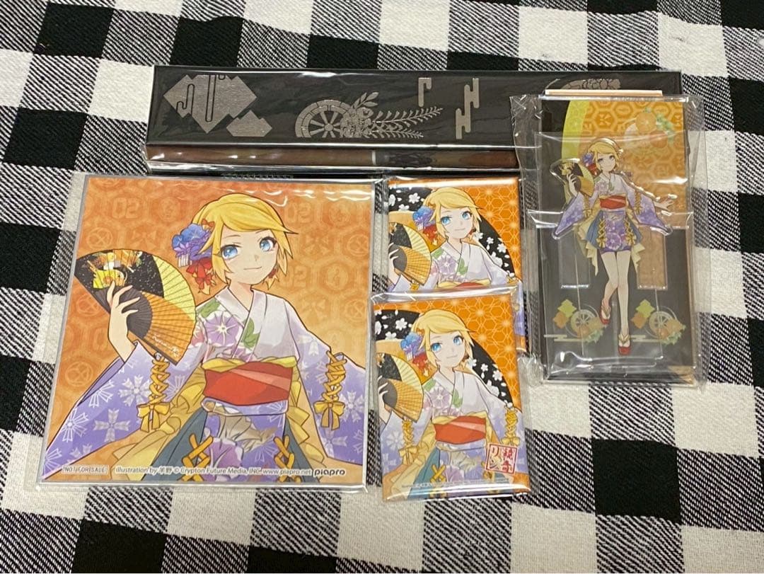 マジカルミライ2019 エテルノレシ　リン 扇子　扇子スタンド　色紙　缶バッジ