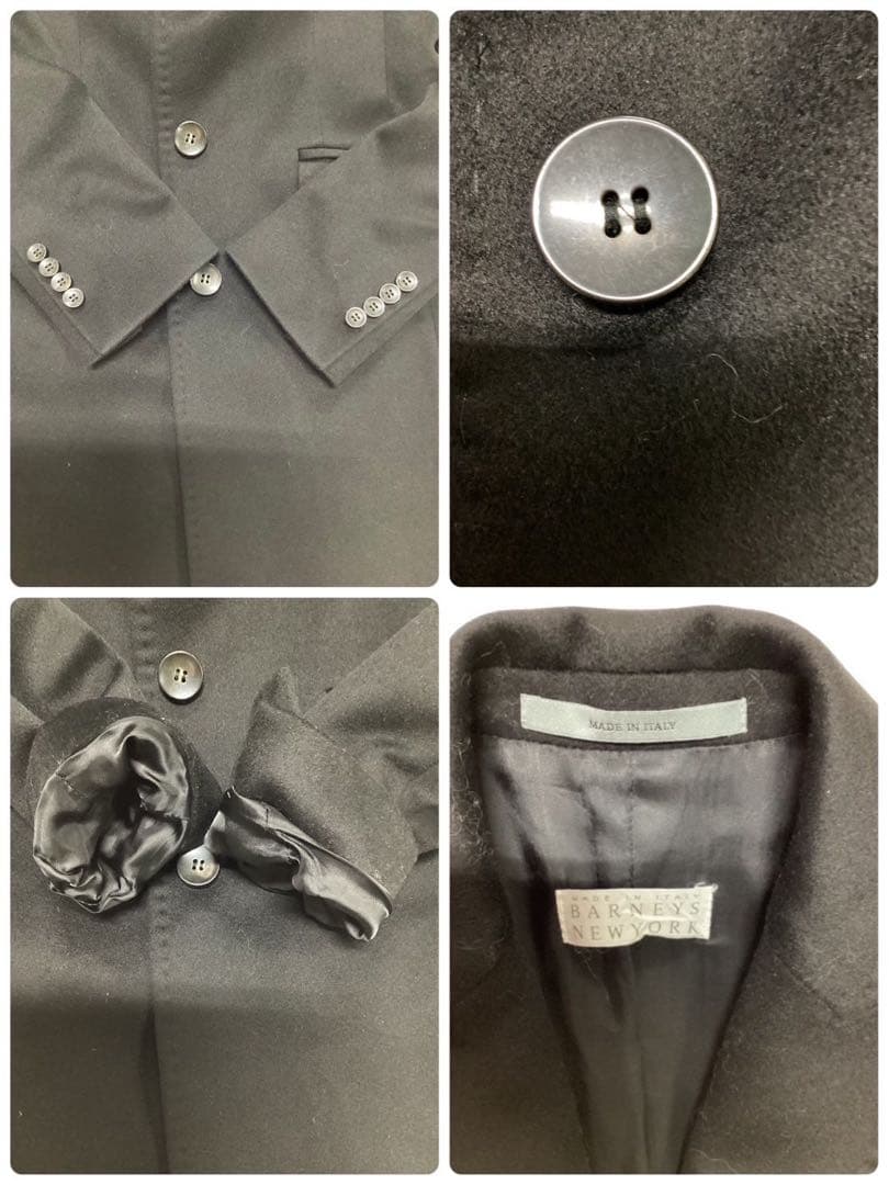 バーニーズ ニューヨーク チェスターコート ロロピアーナ ロング丈 黒