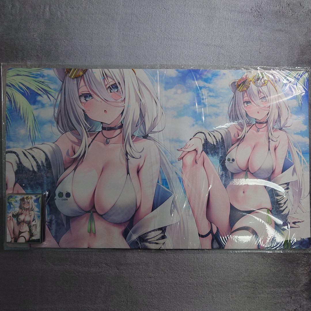 α1 ホロライブ SSRBサングラス&ビキニ 獅白ぼたん スリーブ&プレイマット