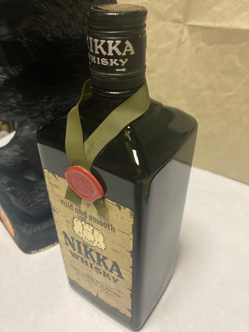 【非売品】ニッカウイスキー ボトル抱き熊 熊 置物