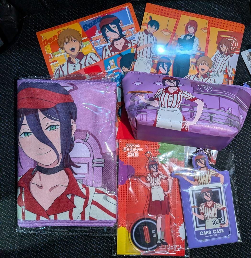 チェンソーマン アクリルキーホルダー ポーチ タオル ケース レゼ ラウンドワン