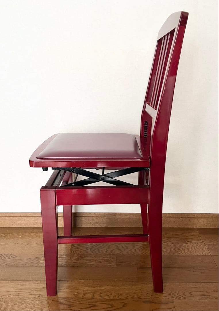 YAMAHA ヤマハ アップライトピアノ グランドピアノ 椅子 ワインレッド 赤