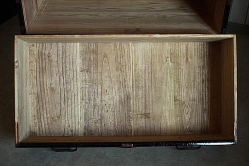 綺麗な丸金具庄内箪笥　扉付き　タンス　収納　古家具　古民家　時代家具