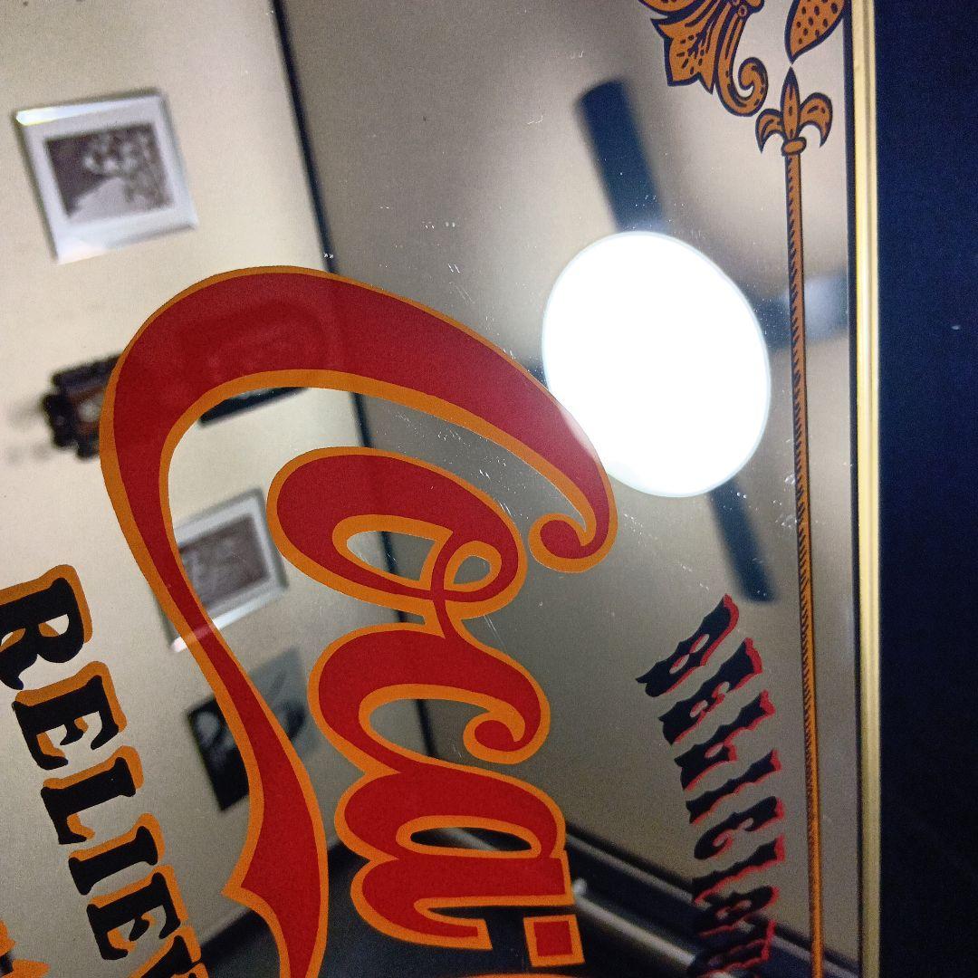 1980's Coca-Cola　当時物　ビンテージ　パブミラー　広告プレート