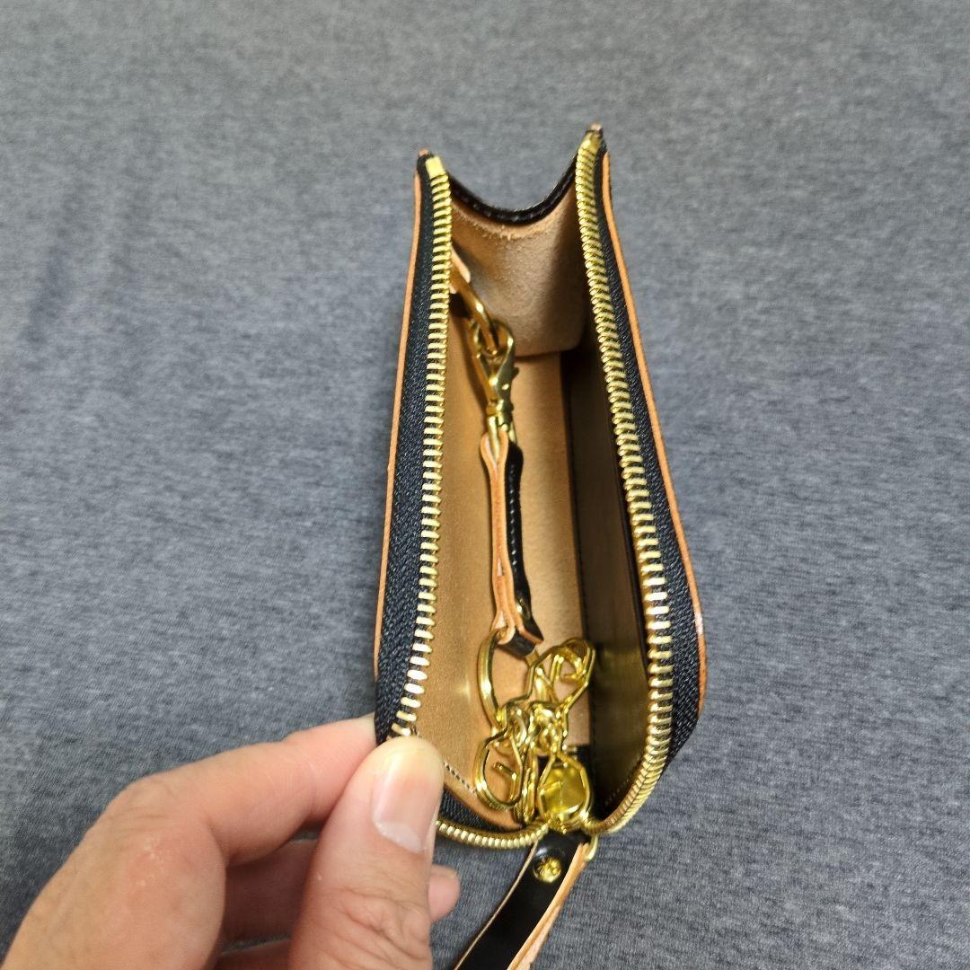 【新品】PORTER ブラック レザー キーケース