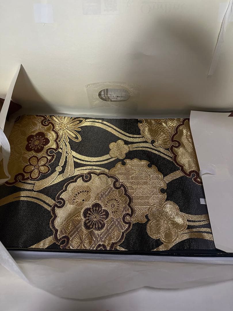 年末セール　振袖　帯　ondine 一蔵　ゴールド　グレー　黒　エンジ