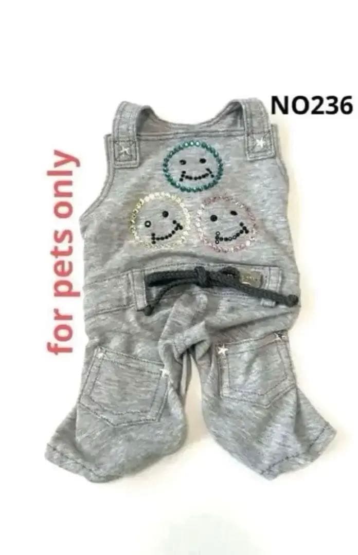 for pets only ★キラキラビジュー 　　　スマイル オーバーオール