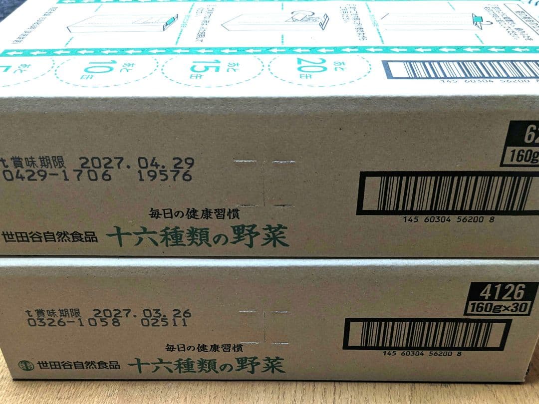 【世田谷自然食品】 十六種類の野菜　 2箱(60本)