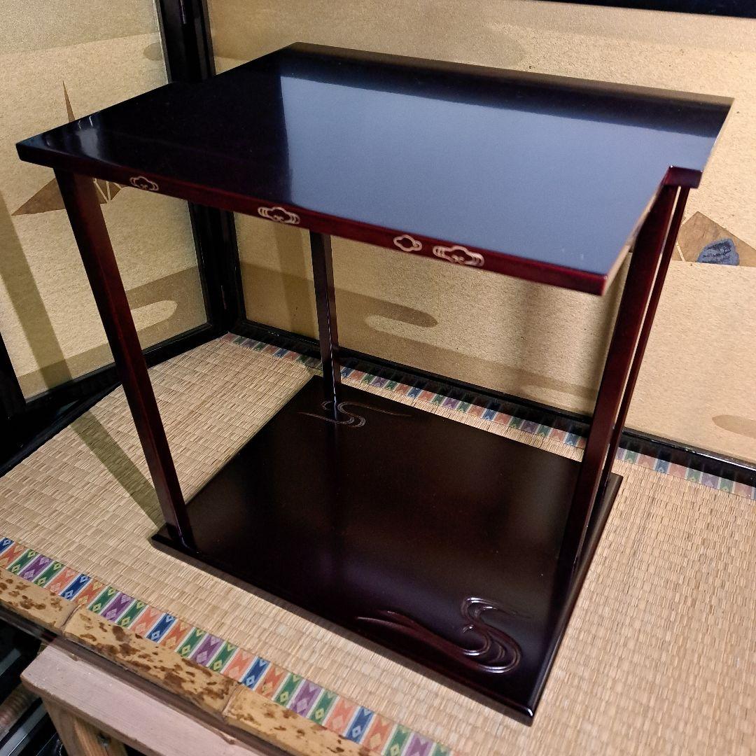 ◆山雲棚 裏千家 鵬雲斎好み 木製溜塗り