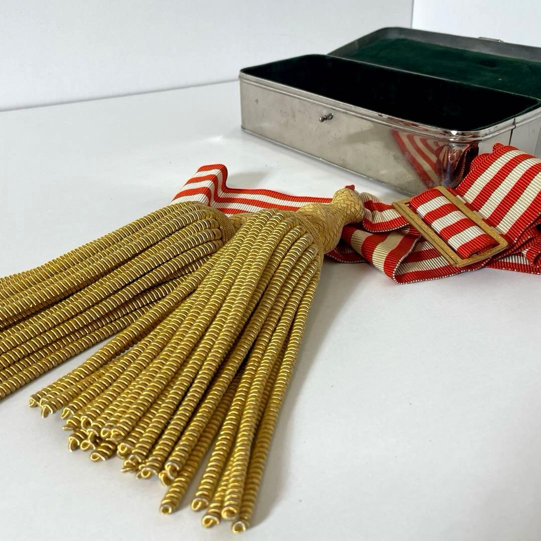 #XG495 当時物・大礼服・飾帯・サッシュ・ケース付・日本軍・旧日本軍・軍服