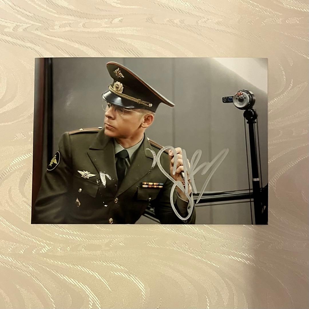 ミッションインポッシブル サイモン・ペッグ 直筆サイン トム・クルーズ