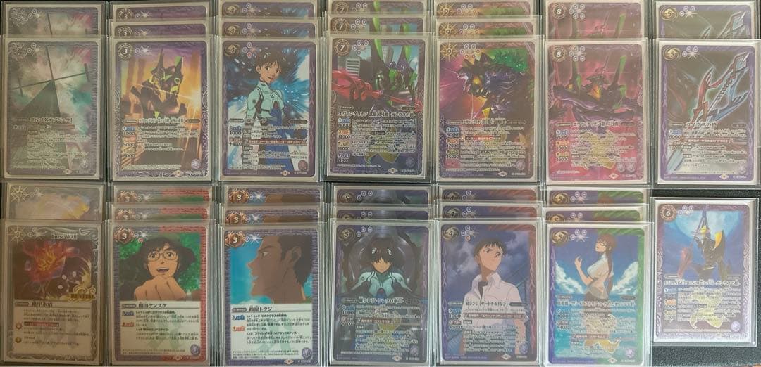 バ*）様 バトスピ　紫　エヴァ　デッキ　パーツ