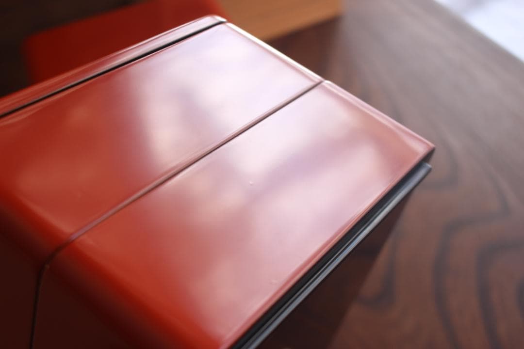 デッドストック！極上朱漆の美しい小ぶり四段重箱（検輪島塗懐石道具お重菓子重