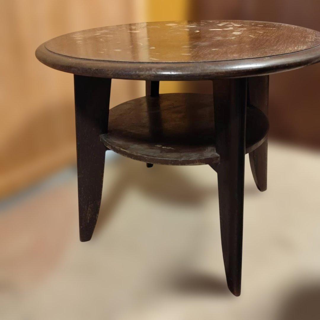 昭和レトロ 無垢材 丸 テーブル アンティーク ノスタルジック ヴィンテージ