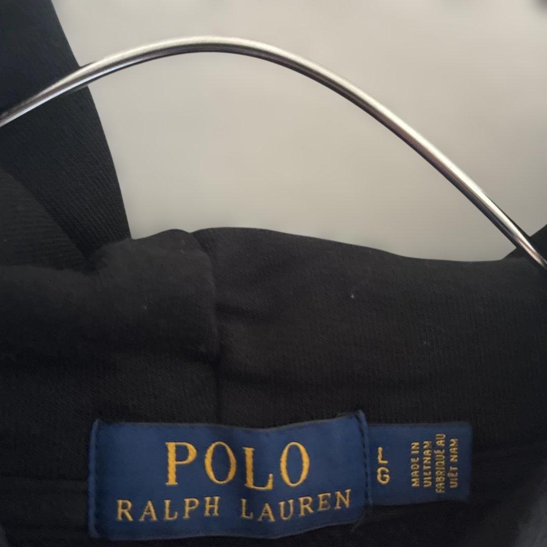 POLORALPHLAURENポロラルフローレンジップスウェットパーカーブラック