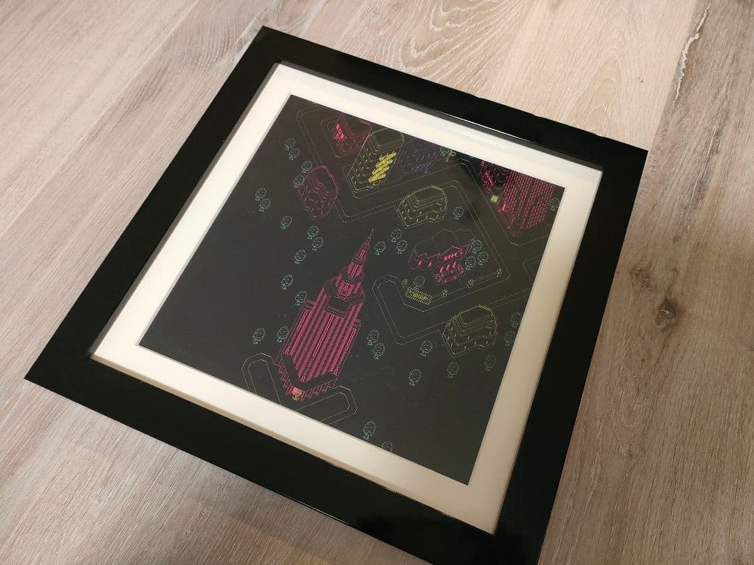 G*O様 MOTHER2 ムーンサイド レプリカスクリーン Sサイズ 黒 マザー