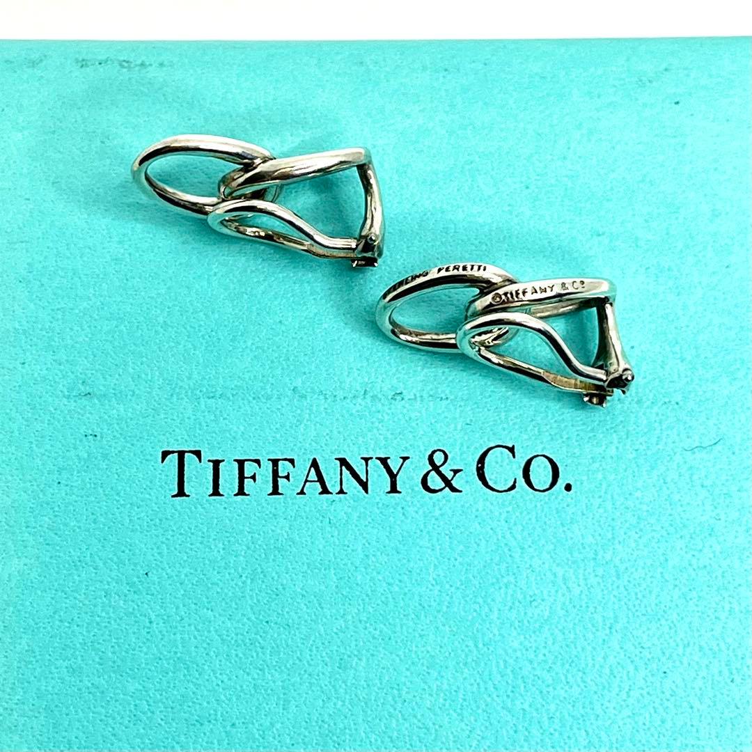 ティファニー オールドティファニー ダブルループ イヤリング シルバー925