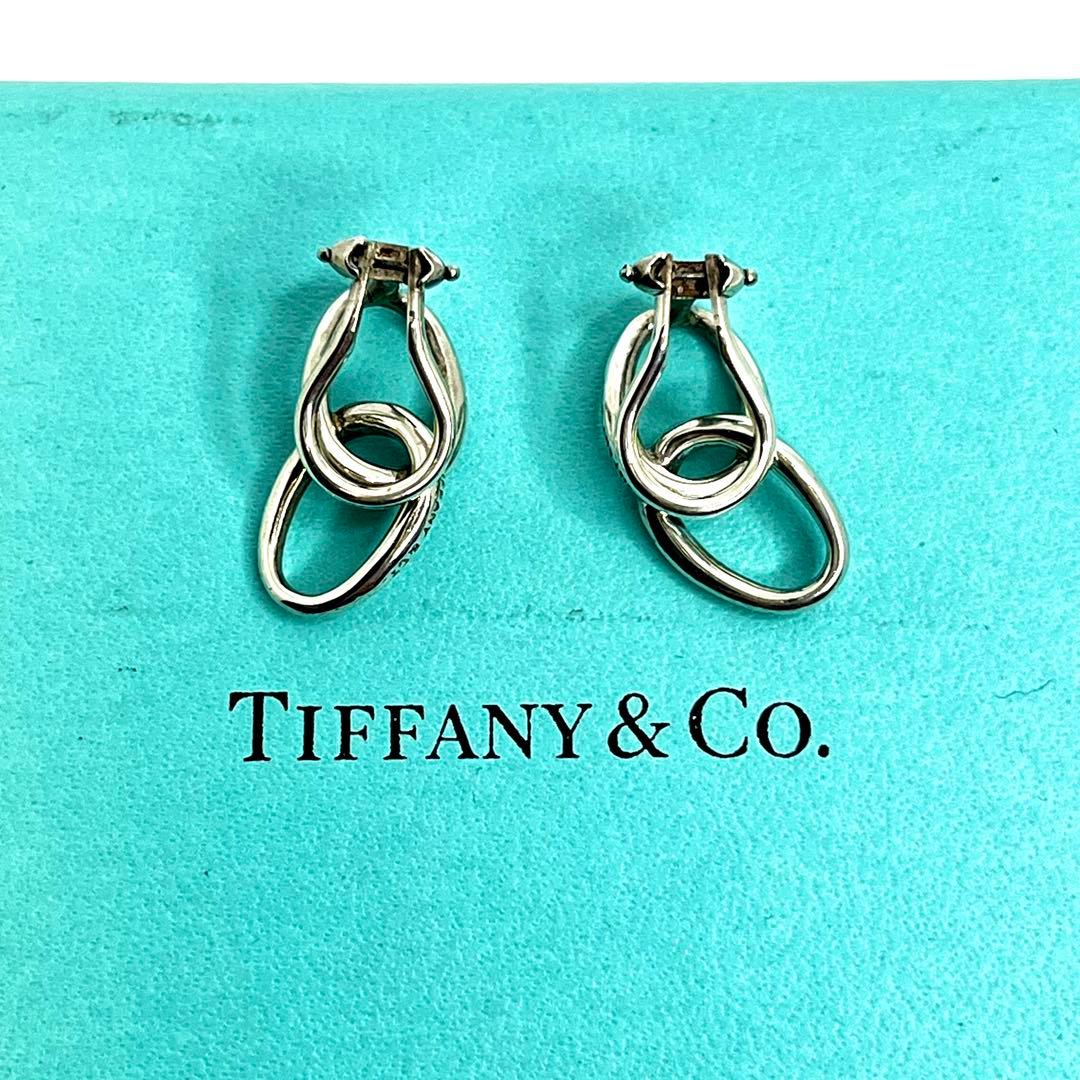 ティファニー オールドティファニー ダブルループ イヤリング シルバー925