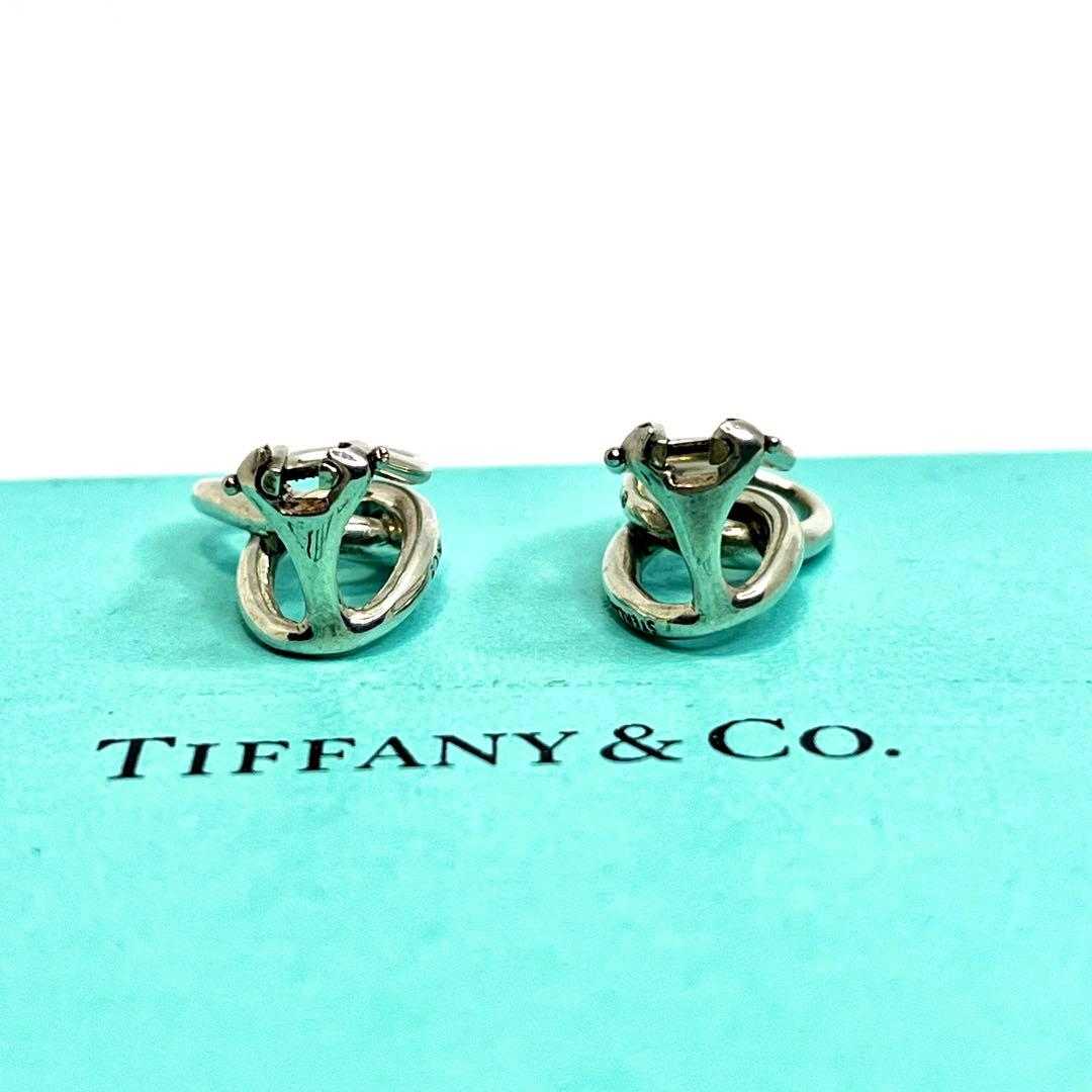 ティファニー オールドティファニー ダブルループ イヤリング シルバー925