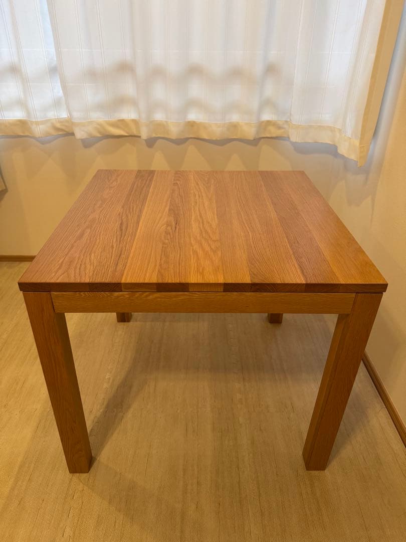 無印良品　無垢材ダイニングテーブル・幅80cm