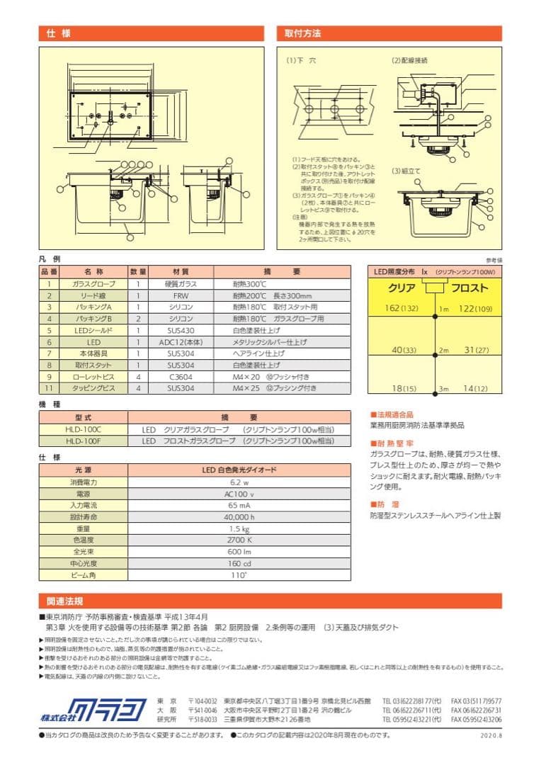 未開封 KURAKO クラコ フードライト HLD-100F LEDタイプ
