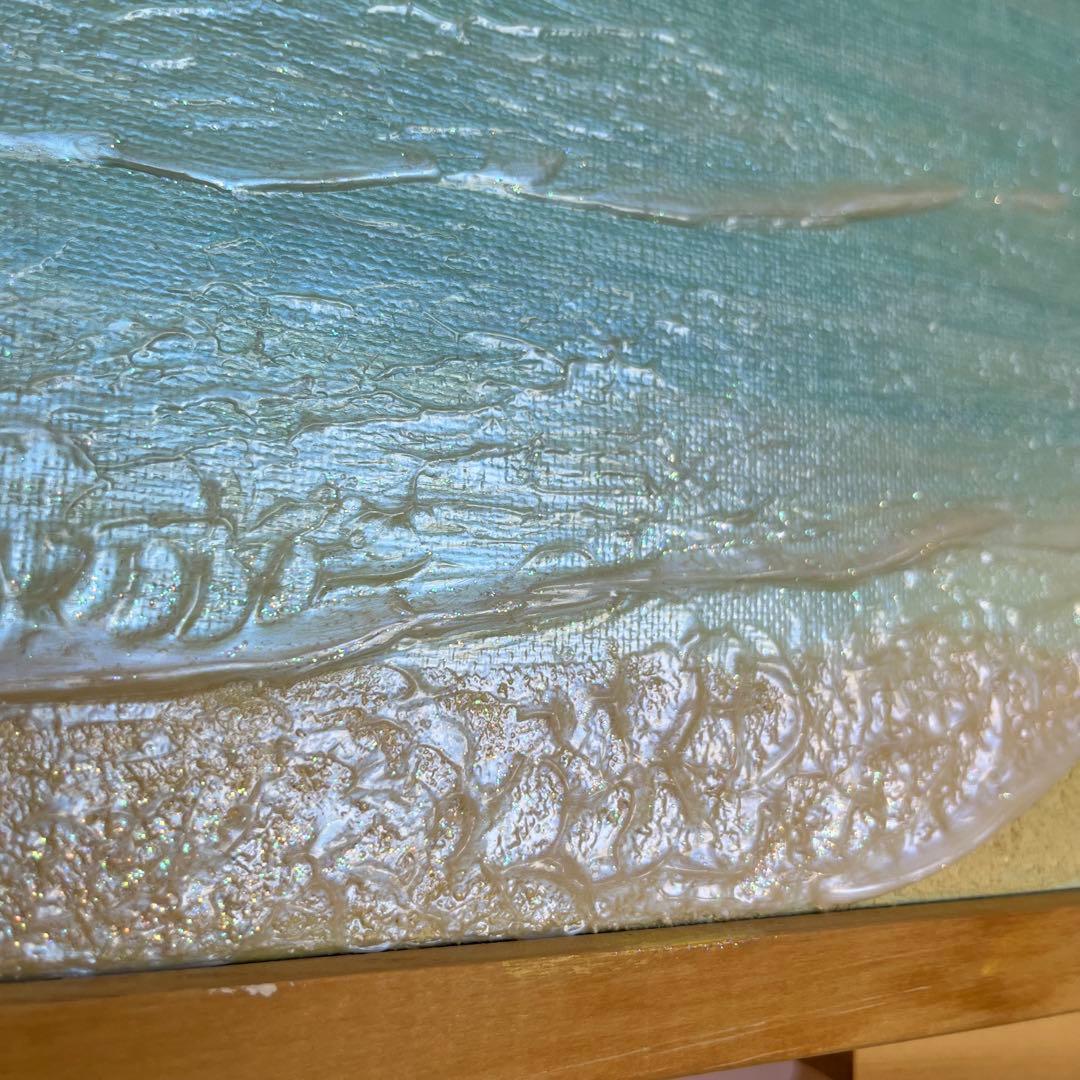 海景 海の風景画 アクリル絵具 テクスチャーアート seaart 海の絵