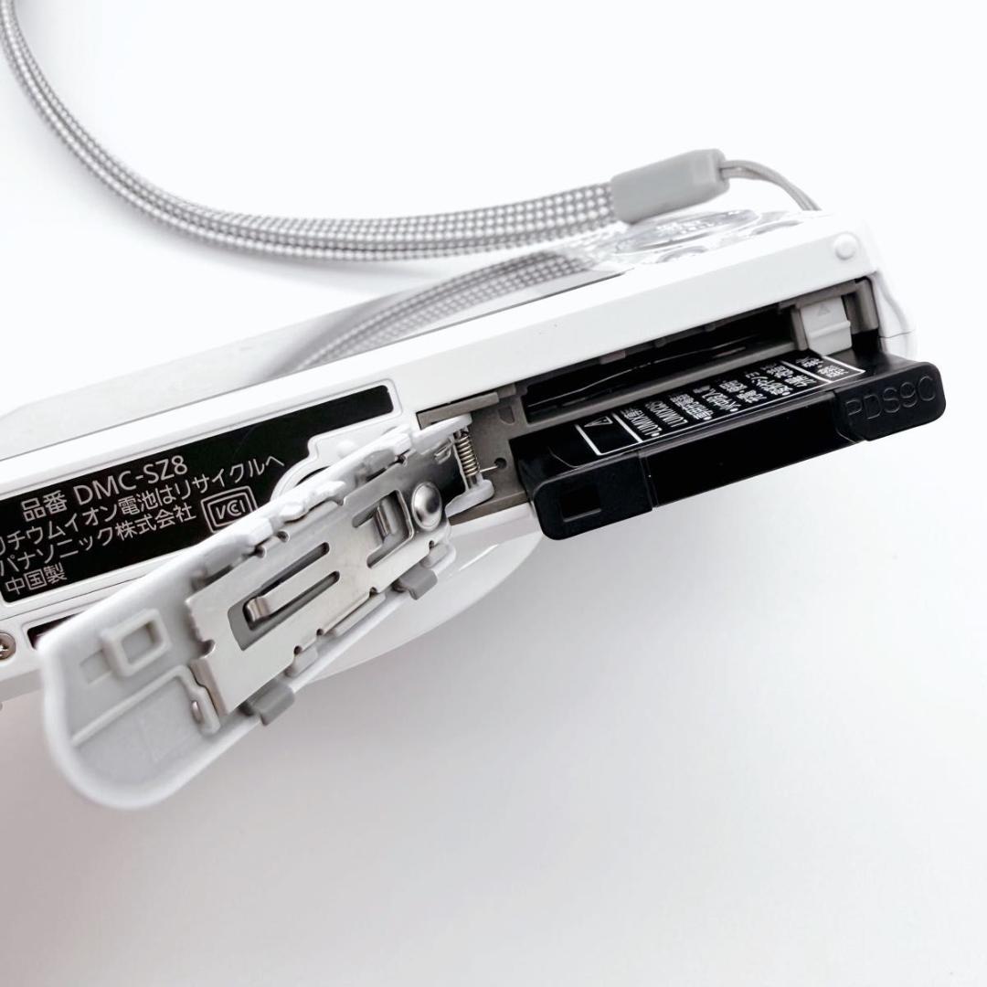 【極美品】Panasonic LUMIX DMC-SZ8 ホワイト WiFi搭載
