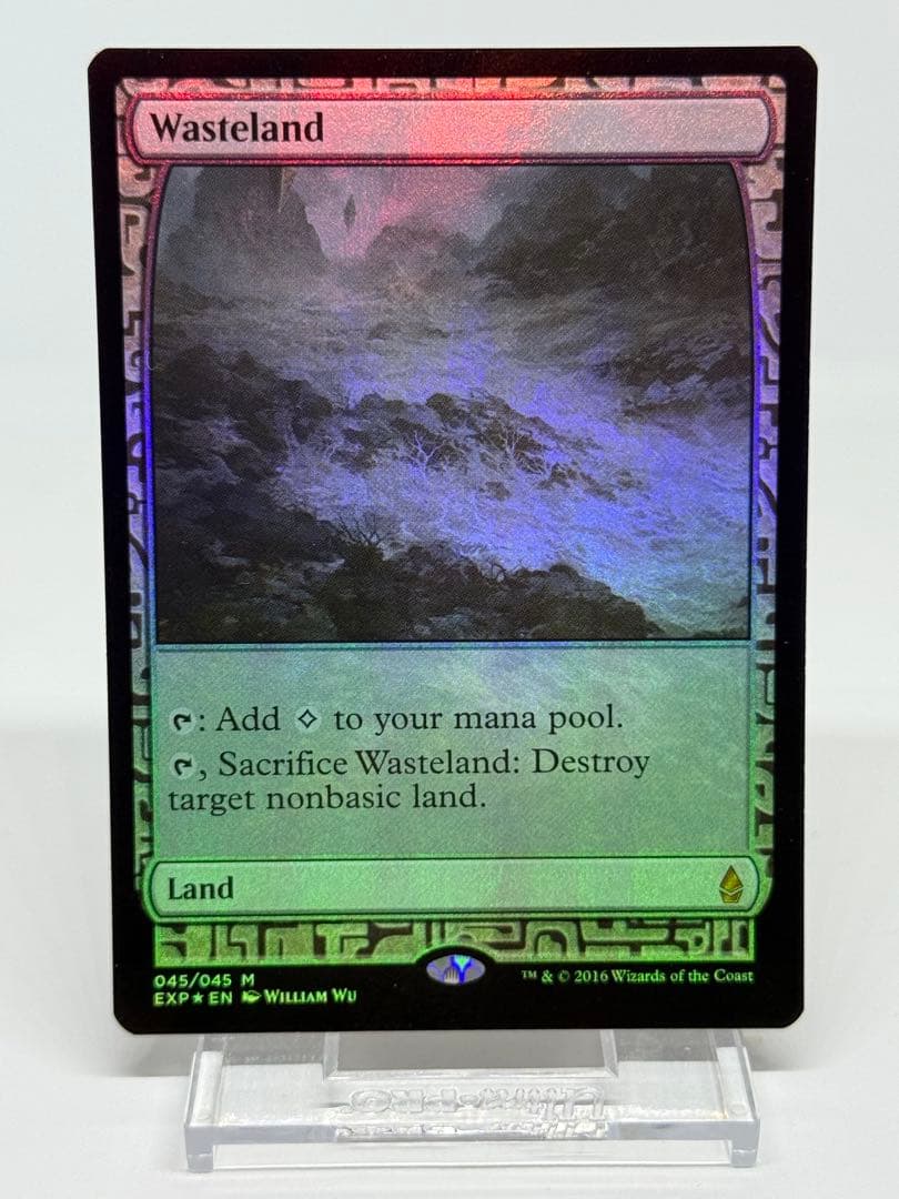 【Foil】《不毛の大地/Wasteland》[EXP]英語