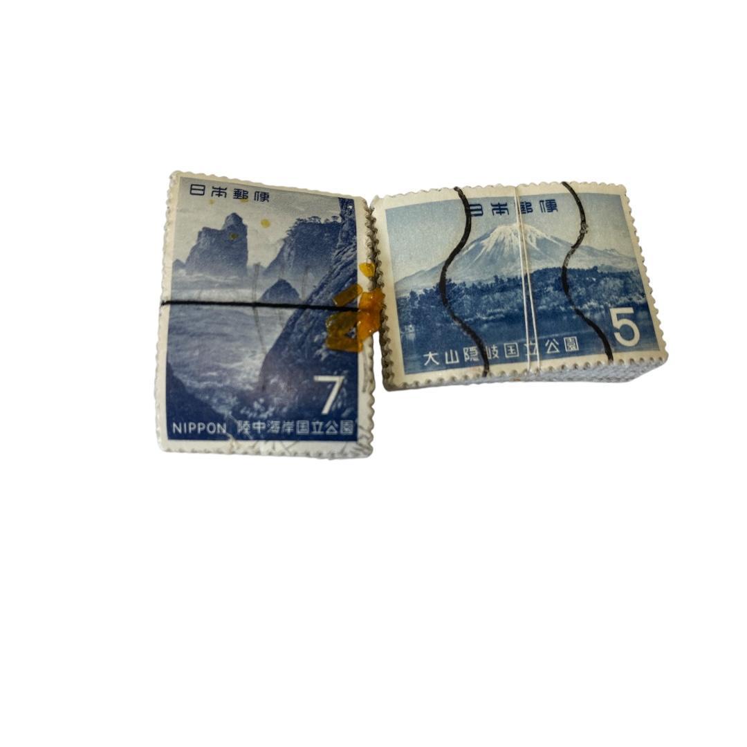 使用済み切手　国立公園記念切手　8種各約100枚づつ　dd060