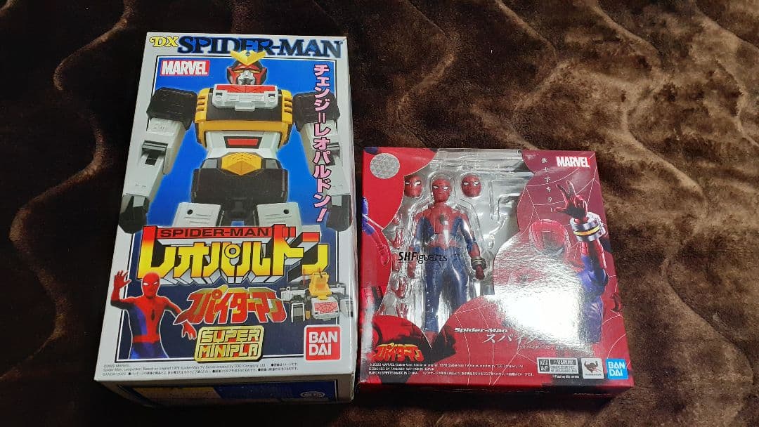 未使用　スパイダーマン　東映TVシリーズ　スーパーミニプラ　レオパルドン　セット