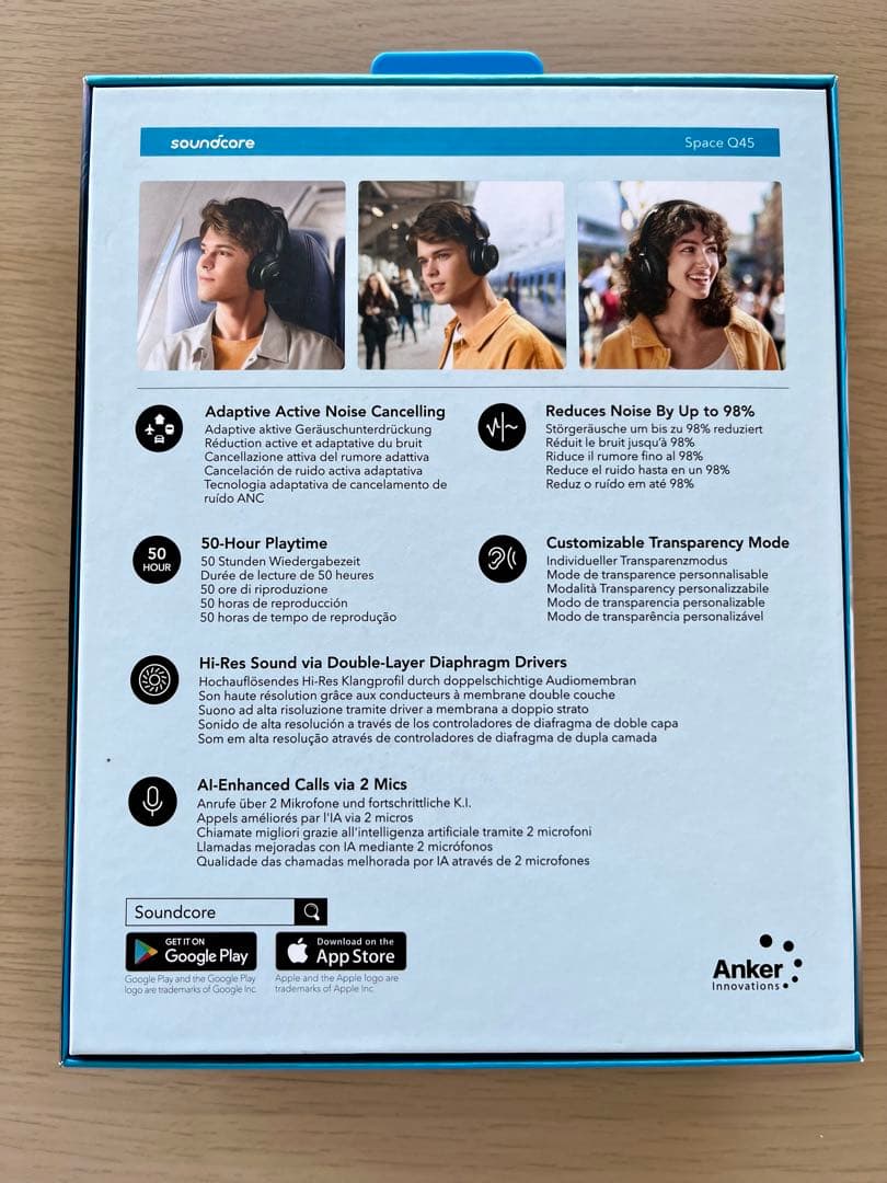 ヘッドホン Anker sound core space q45