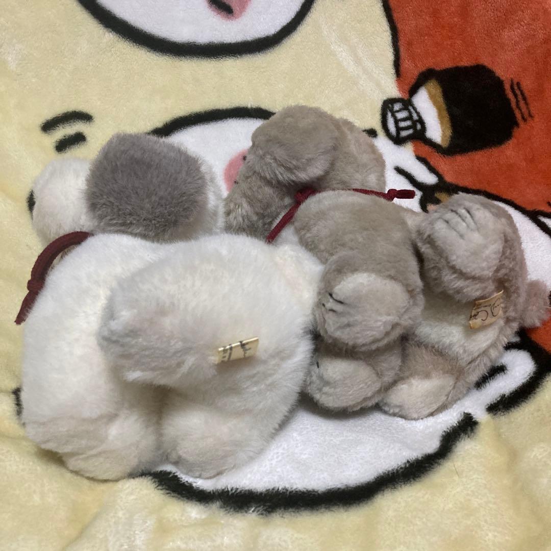 オリエンタルトーイ　うめ吉　ぬいぐるみ　4こセット　中古品