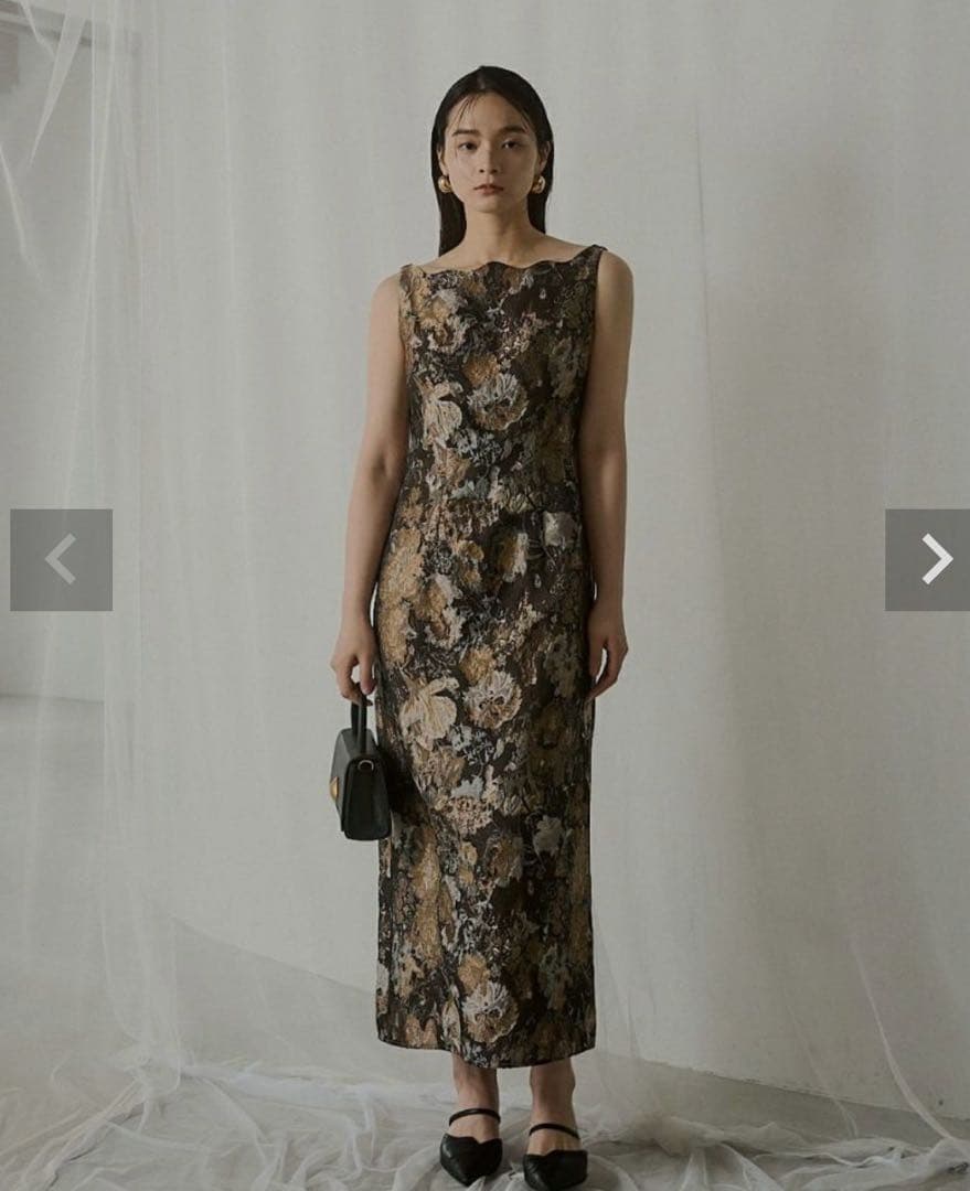 LE’RURE Wandering jacquard dress リルアー