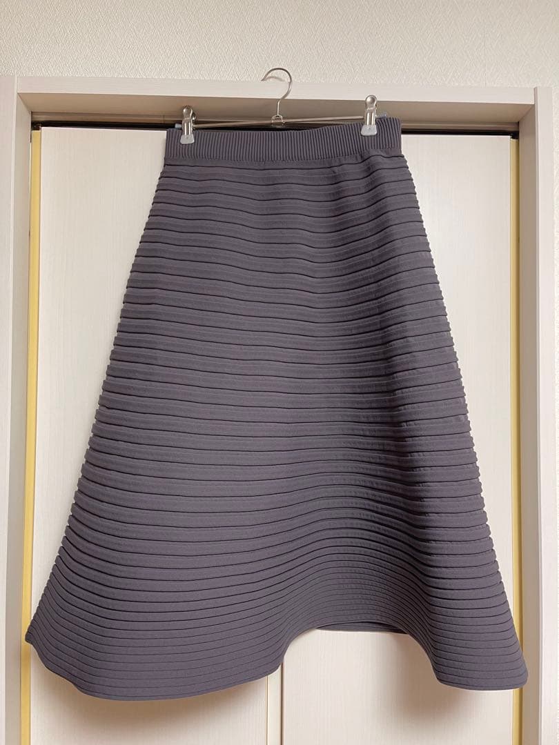 pleats please bounce knit 2024 グレー スカート
