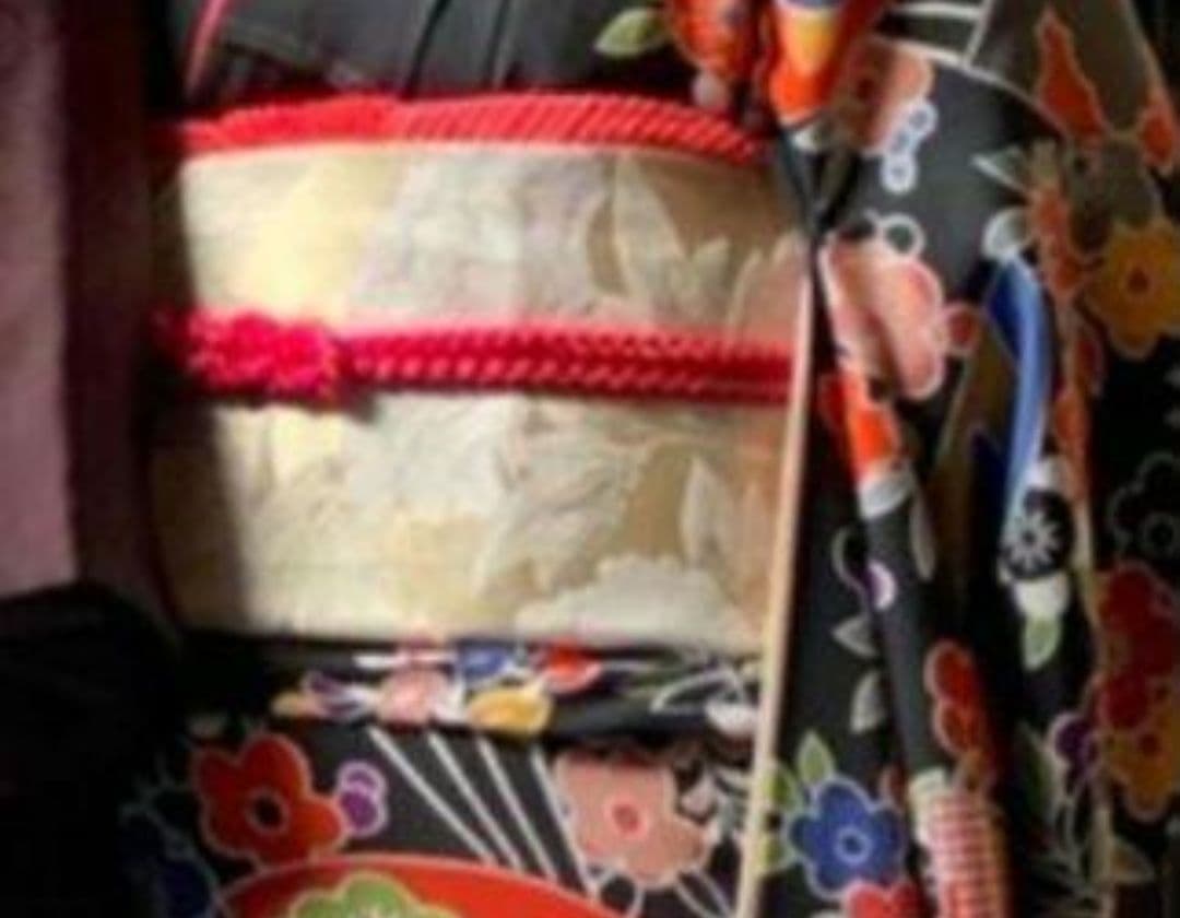 ★紅型振袖/帯/帯揚/帯締/伊達襟/５点セット★おまけ付