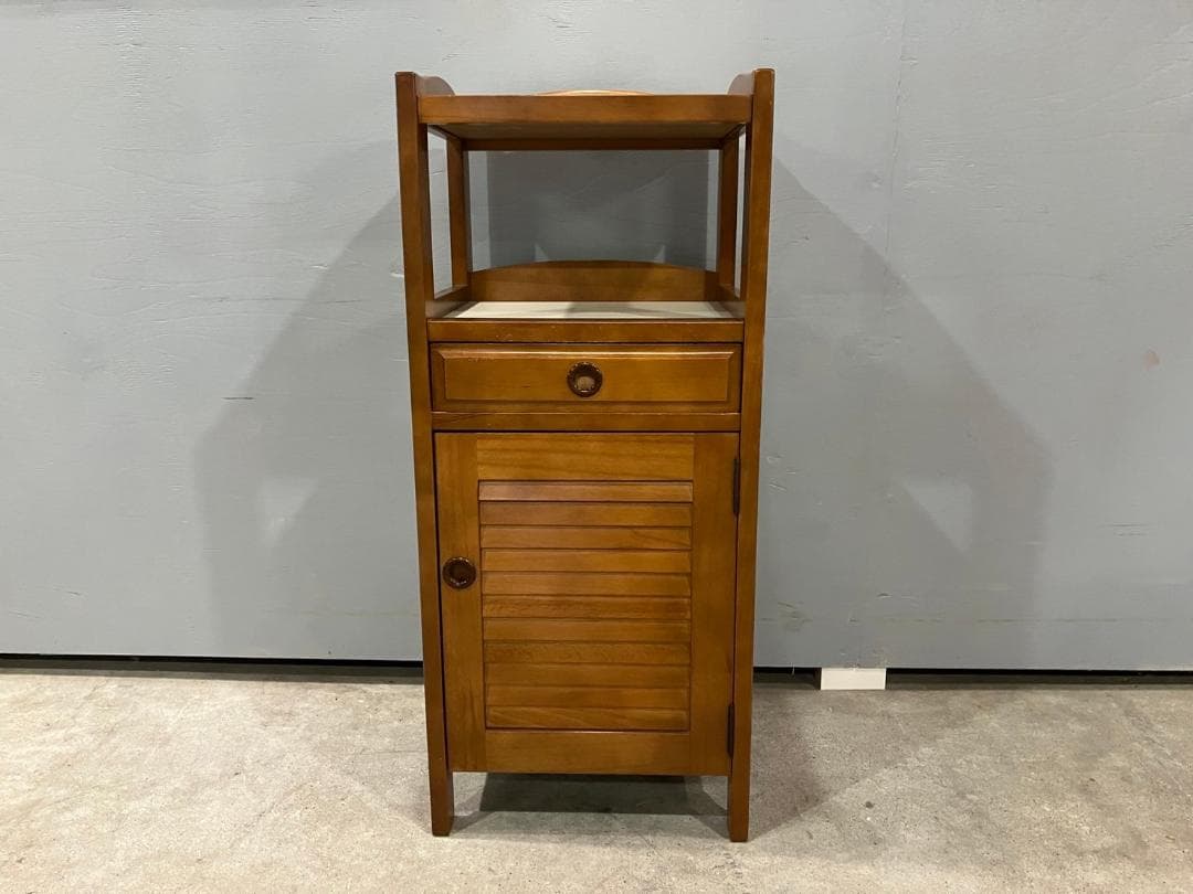 『karimoku』カリモク 電話台 TEL台 FAX台 花台 飾り台 収納家具