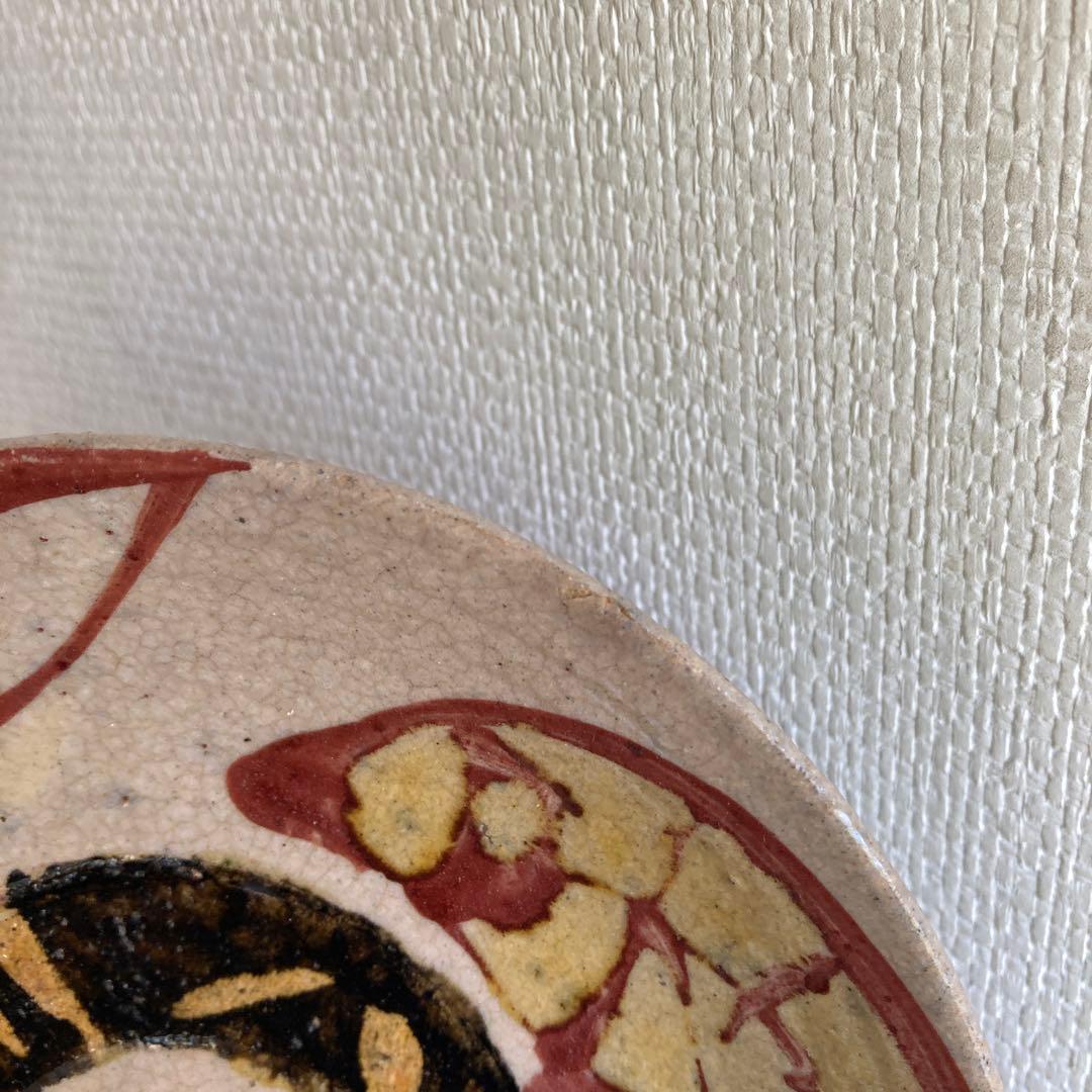 益子　合田好道　色絵五寸皿　検　浜田庄司　島岡達三　円道寺時代　民藝