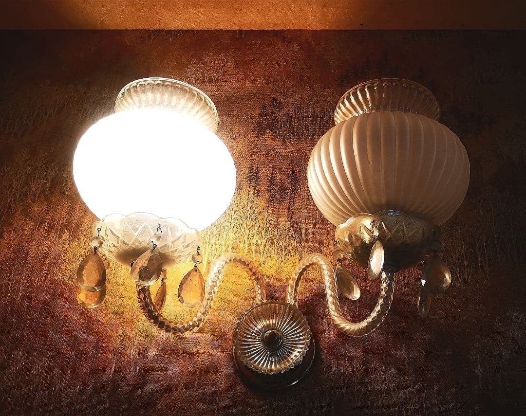 昭和レトロ シャンデリ２個セット