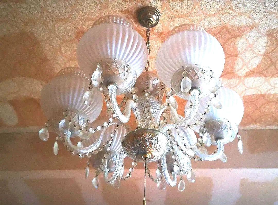 昭和レトロ シャンデリ２個セット