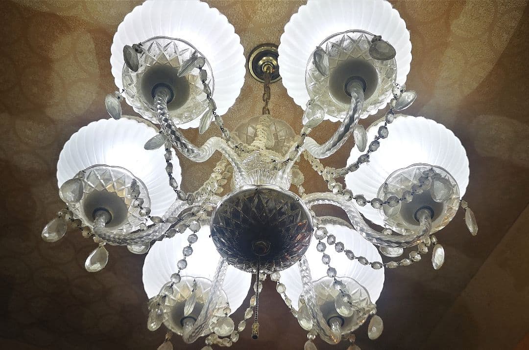 昭和レトロ シャンデリ２個セット