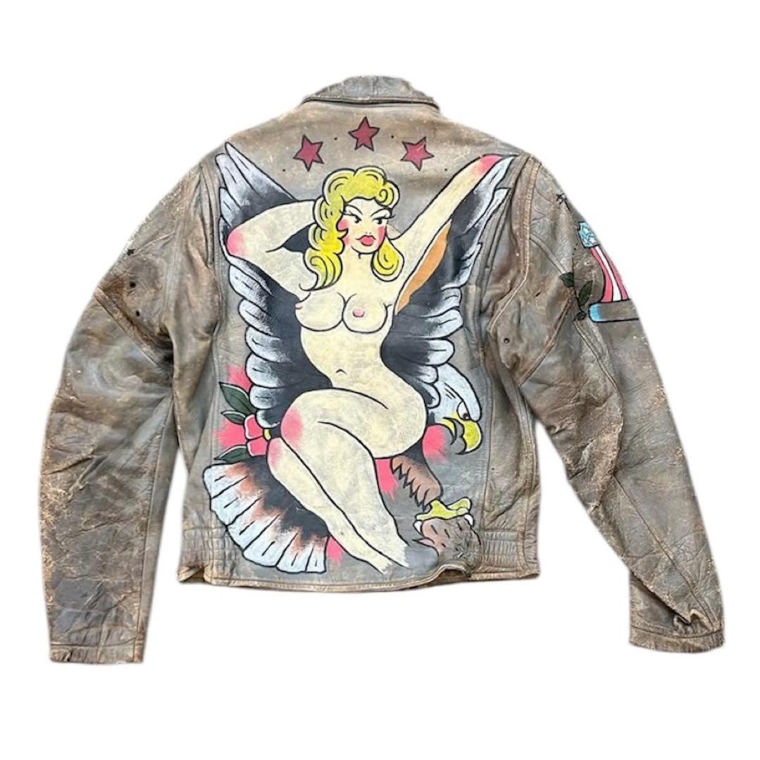 50s ハーレーダビットソン　ライダース　ジャケット