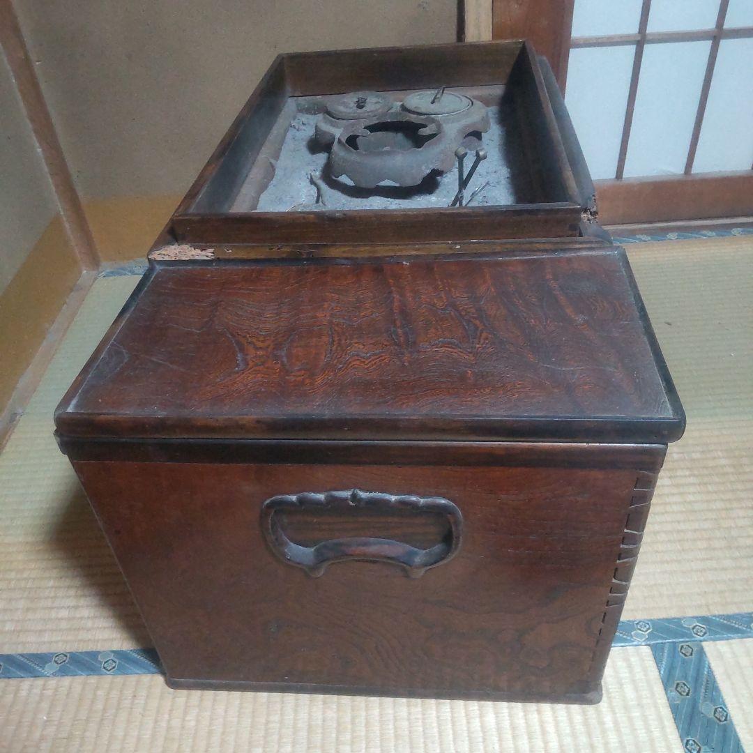 ス*ト様 木製長火鉢 伝統工芸 レトロ アンティーク 古民具　家具　日本伝統