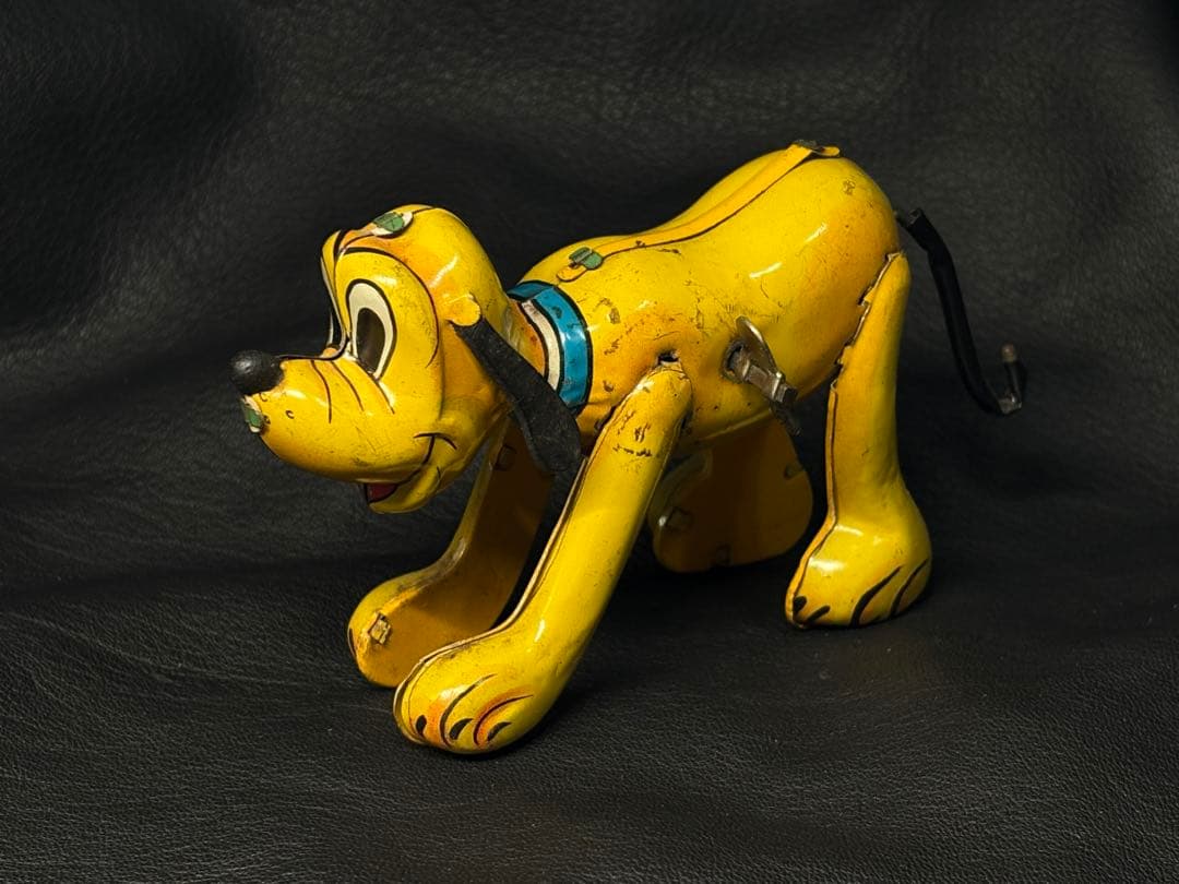 ビンテージ ブリキ製 ディズニー ラインマー社製 プルート ディズニー公式 可動