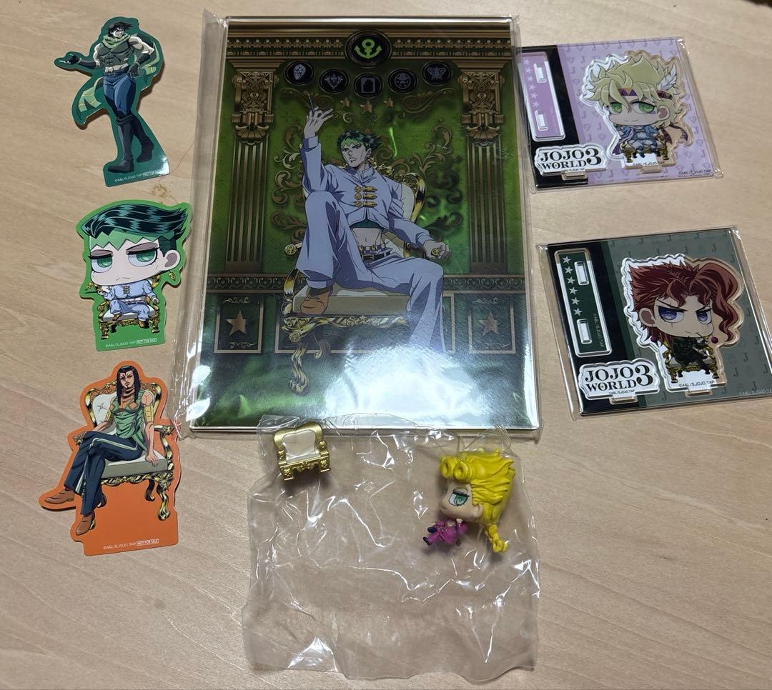 ジョジョワールド　3　テーブルマナールーレット　岸辺露伴　シーザー　アクスタ