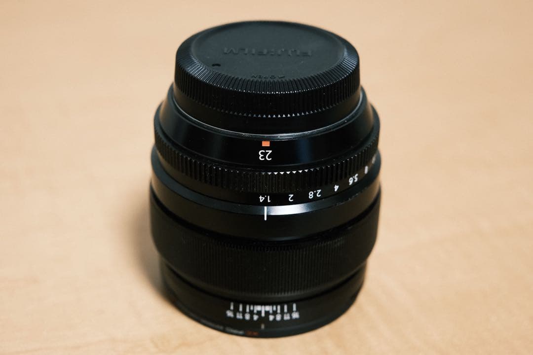 【動作品】FUJIFILM XF23mm F1.4 R 角形フード フィルター付