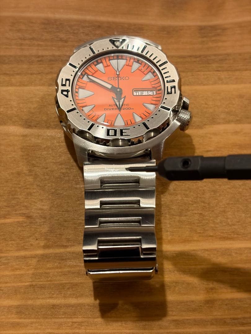 セイコー オレンジモンスター シャークトゥース 4R36