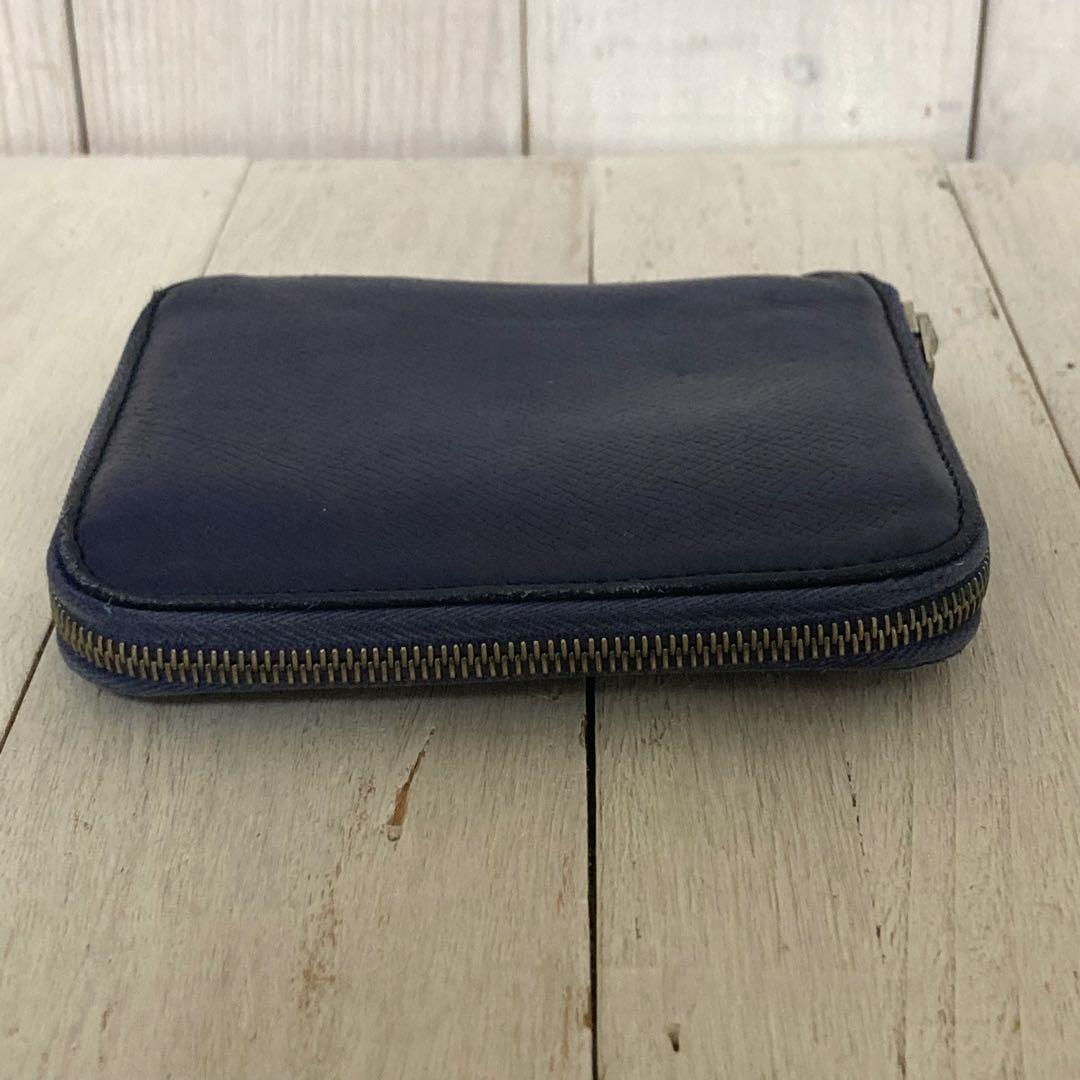 HERMES エルメス ケース アザップ シルクイン コンパクト ネイビー